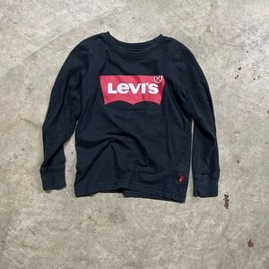 Levi's Black Tee with Red Graphic